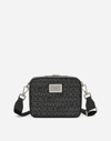 DOLCE & GABBANA COATED JACQUARD CROSSBODY BAG