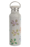 Collina Strada Crystal Embellished Insulated Water Bottle In Blossom Multi