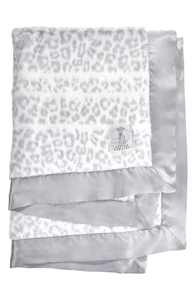 Little Giraffe Luxe Leshiba Baby Blanket In Silver