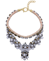 ADORNIA ADORNIA RHODIUM PLATED BIB NECKLACE