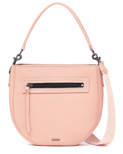 Botkier Beatrice Leather Saddle Bag In Pink