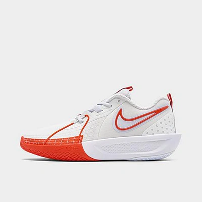 Nike Big Kids' G. T. Cut 3 Basketball Shoes In Summit White/picante Red/football Grey