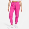 Nike Women's Sportswear Tech Fleece Jogger Pants In Alchemy Pink/black