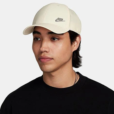 Nike Dri-fit Club Structured Metal Logo Strapback Hat In Multi