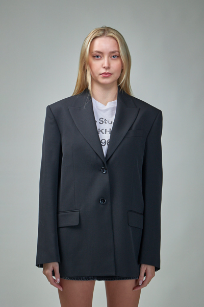 Acne Studios Single-breasted Blazer In Black