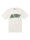 AUTRY AUTRY CREW NECK T SHIRT WITH FRONT LOGO