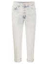 DONDUP DONDUP KOONS LOOSE JEANS WITH JEWELLED BUTTONS