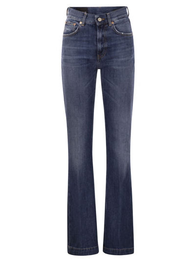 Dondup Olivia Slim Fit Bootcut Jeans In Dark Denim