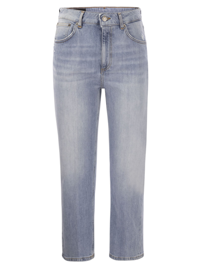 Dondup Tami Jeans Cinque Tasche A Gamba Larga In Light Denim