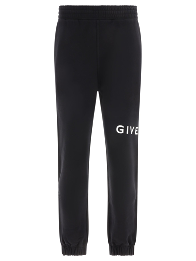Givenchy Black Cotton Joggers In Default Title