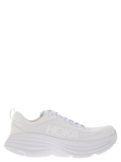 Hoka Bondi 8 - Ultra-shortened Sports Shoe In White