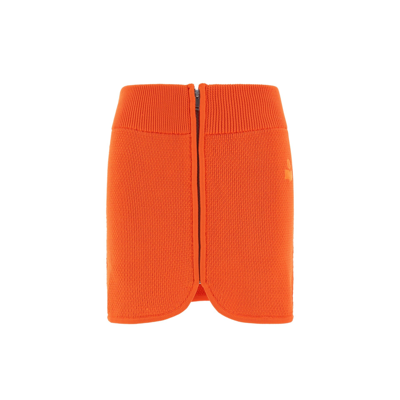 Isabel Marant Étoile Olgane Mini Skirt In Orange