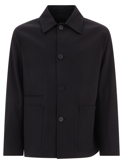 Lanvin Cocoon Overshirt In Black