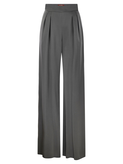 Max Mara Studio Verve Wide In Grey