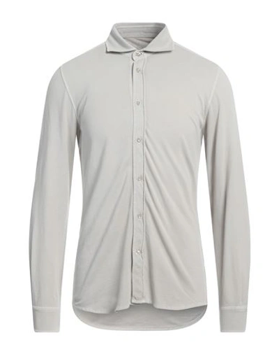 Circolo 1901 Man Shirt Grey Size M Cotton, Elastane