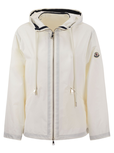 Moncler Cassiope Hooded Jacket In Beige