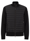 Moncler Men's Navy Stretch Cotton Blend Cardigan