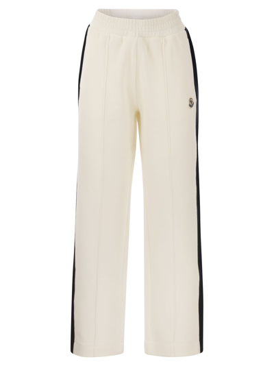 MONCLER MONCLER SPORTY PIQUÉ TROUSERS