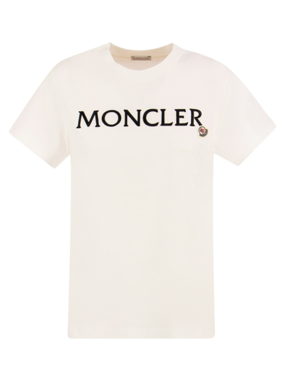 Moncler Logo In White