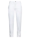 2w2m Woman Pants White Size 29 Cotton, Elastane In White