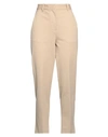 Circolo 1901 Woman Pants Beige Size 6 Cotton, Elastane