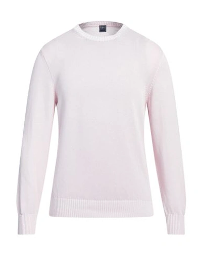 Fedeli Man Sweater Light Pink Size 48 Supima