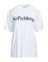 Aries Woman T-shirt White Size M Cotton In White