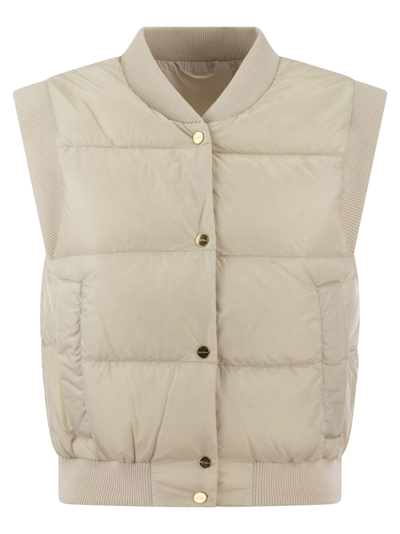 'S MAX MARA S MAX MARA ASOFT DRIP PROOF TECHNICAL CANVAS WAISTCOAT