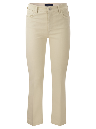 Sportmax Nilly - Five-pocket Mini Flare Trousers In Ivory