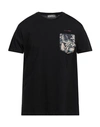 Daniele Alessandrini Homme Man T-shirt Black Size L Cotton