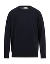 Filippo De Laurentiis Man Sweater Midnight Blue Size 48 Merino Wool, Cashmere