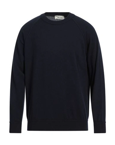 Filippo De Laurentiis Man Sweater Midnight Blue Size 44 Merino Wool, Cashmere In Blue