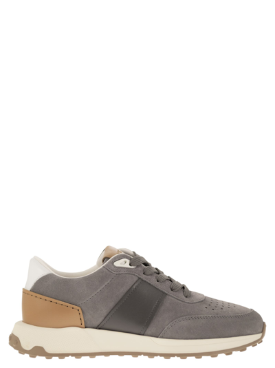 Tod's Suede Sneakers In Multicolor