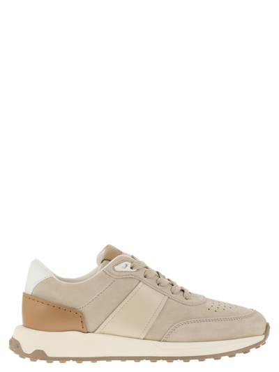 Tod's Suede Trainers In Sand