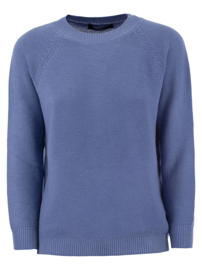 Weekend Max Mara Linz Knitted Jumper In Blue