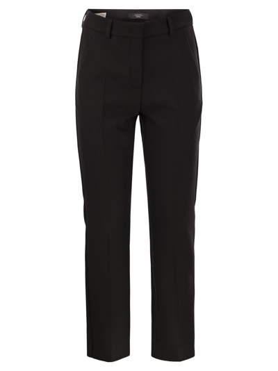 Weekend Max Mara Womens Black Ovada High-rise Wide-leg Regular-fit Woven Trousers
