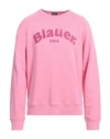 Blauer Man Sweatshirt Pink Size Xxl Cotton