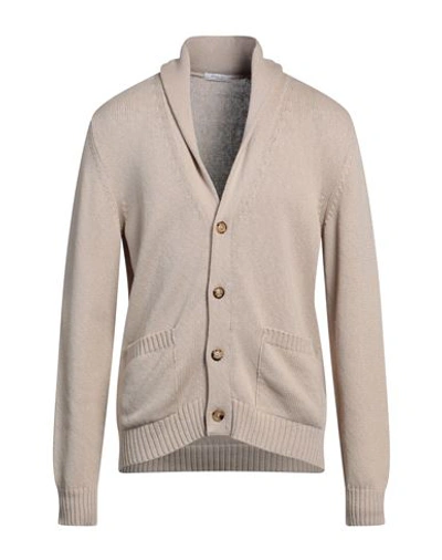 Boglioli Man Cardigan Beige Size M Cotton