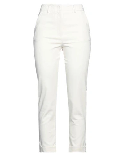Anna Molinari Woman Pants Ivory Size 2 Cotton, Polyamide, Elastane In White