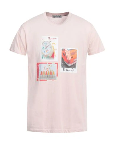 Daniele Alessandrini Homme Man T-shirt Pink Size L Cotton