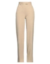 Circolo 1901 Woman Pants Beige Size 6 Cotton, Elastane