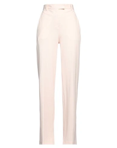 Circolo 1901 Woman Pants Light Pink Size 8 Cotton, Elastane