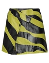 Attico The  Woman Mini Skirt Light Green Size 6 Lambskin In Green