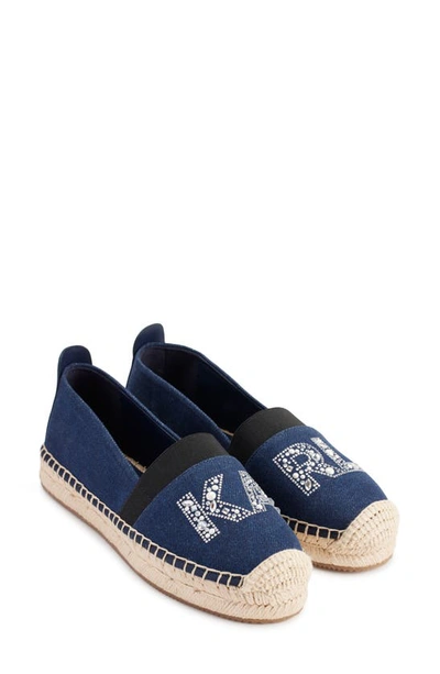 Karl Lagerfeld Manika Espadrille Loafer In Denim/ Navy