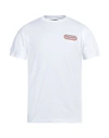 Dsquared2 Crewneck Round Cool T-shirt With Logo Patch In White