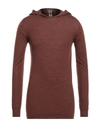 Rick Owens Man Sweater Cocoa Size M Cashmere In Brown