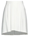 Jijil Woman Mini Skirt White Size 2 Viscose, Polyamide, Elastane