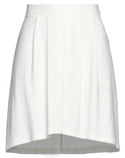 Jijil Woman Mini Skirt White Size 2 Viscose, Polyamide, Elastane