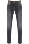 Versace Medusa Head Stonewashed Skinny Jeans