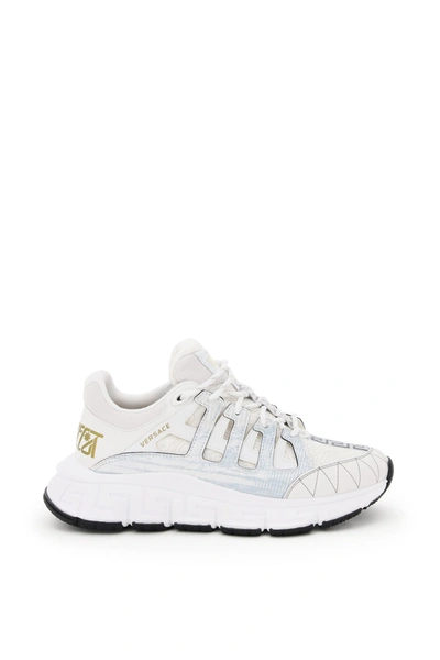 Versace Trigreca Low-top Sneakers In White